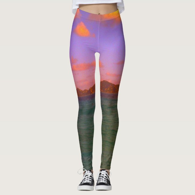 Legging Obtenha seu tropical sobre (Frente)