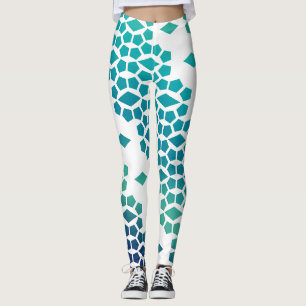 Legging Ocean Storm Blue Diamond e Honeycomb