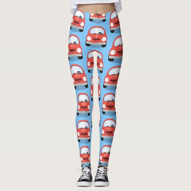 Legging Óculos de desenho animado de kawaii, bonitos (Frente)