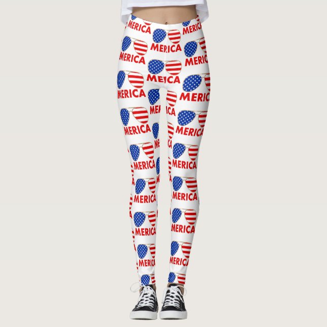Legging óculos de sol da América (Frente)