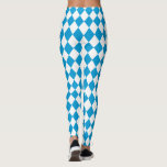 Legging Oktoberfest Outfit Bayern Blue e White<br><div class="desc">Leggings de octoberfest com padrão lozenge de diamante em azul e branco da Bayern. Perfeito como parte do seu equipamento Oktoberfest para trabalho,  festa ou lazer.</div>