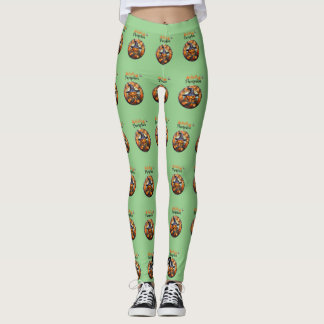 Legging Olá Abóbora Assustadora de Halloween