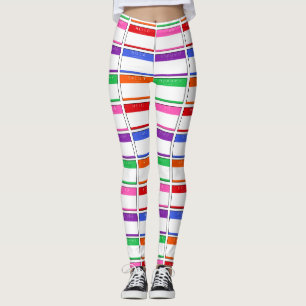 Legging Olá Hola Salut Nome de etiqueta Yoga Pants Gym Leg