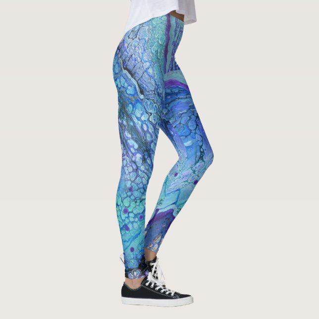 Legging Óleo em Água Azul (Direita)