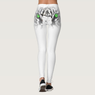 LEGGING OLHO DAS CANELEIRAS DO TIGRE - DESIGN BRANCO DO