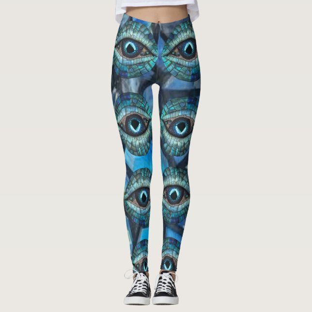 Legging Olho de dragão de mosaicos5 (Frente)