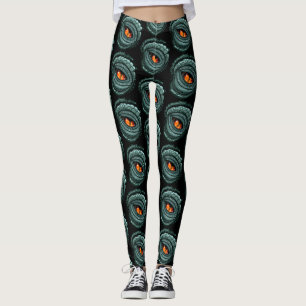 Legging Olho de Predador Réptil Primitivo
