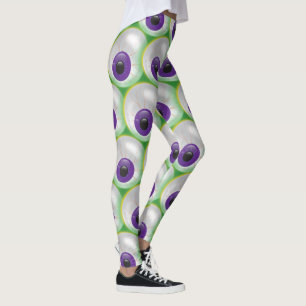 Legging Olho Roxo Verde Brilhante Olho Adormecido