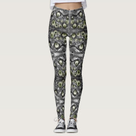 Legging Olhos Fantasmagóricos Arte Gótica Assustadora de H