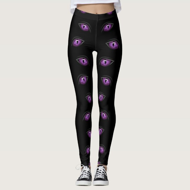 Legging Olhos roxos olhando Thunder_Cove (Frente)