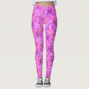 Legging Olowalu Hibiscus Hawaiian Camo Floral