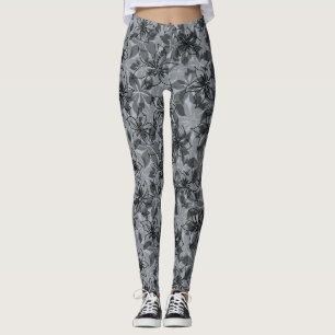 Legging Olowalu Hibiscus Hawaiian Camo Floral