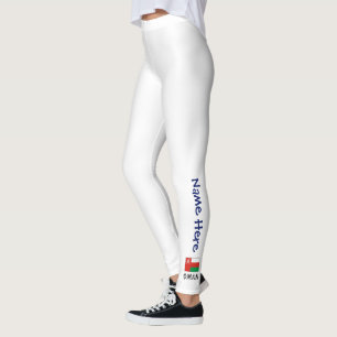 Legging Oman Bandeira Omanita Nome Personalizado