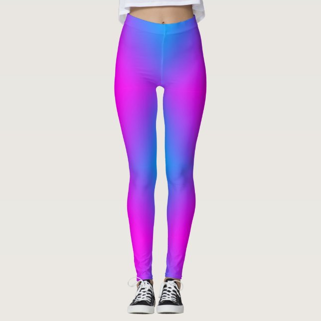 Legging Ombre Azul Cor-de-rosa 4Ann (Frente)