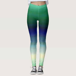 Legging Ombre Azul Verde