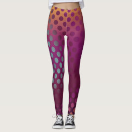 Legging Ombre Passion Fruta Bolinhas Máron - Teto Amarelo