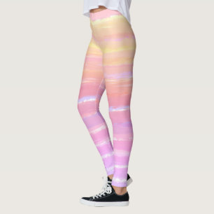 Legging Ombro Cor de Água Amarelo Cor-de-Rosa