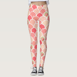 Legging Onda floral floral de vanguarda