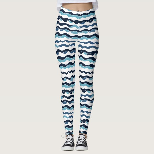 Legging Onda Padrão Ondulado (Frente)