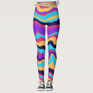 Legging Ondas abstrato