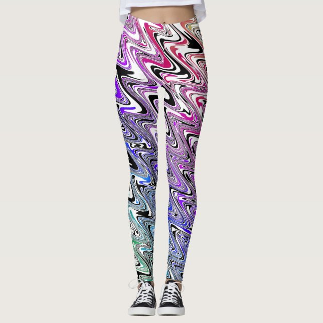 Legging Ondas arco-íris (Frente)