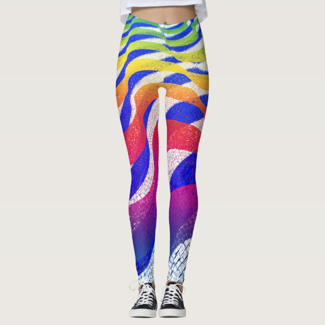 Legging Ondas coloridas (Frente)
