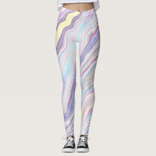 Legging Ondas de Mármore Sonho Pastel