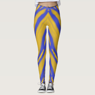 Legging Ondas de Nuvem Dourada Reflexo