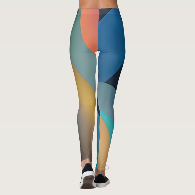 Legging Ondas e ventos abstrato 29 (Verso)