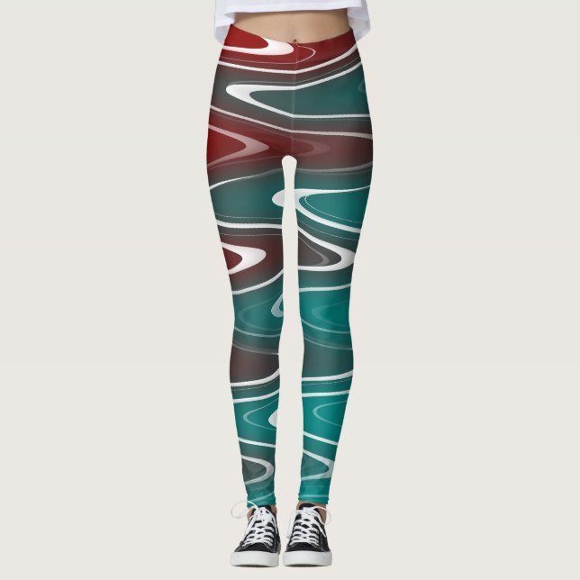 Legging Ondas em branco (Frente)