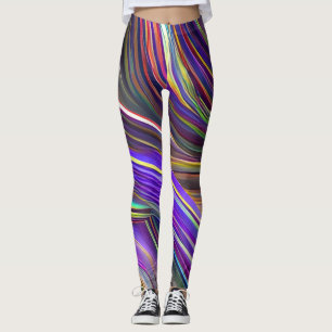Legging Ondas Fracionadas de Capa de abstrato 24