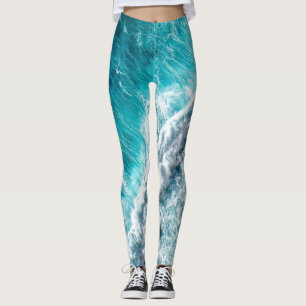 Legging Ondas Marinhas Bonitas Melhor presente para aman