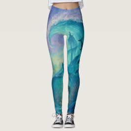 Legging Ondas Misteriosas do Oceano