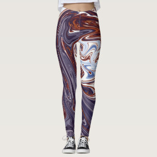 Legging Ondas monstruosas Melhor pintura de abstrato