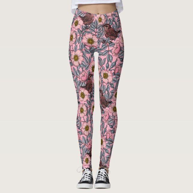 Legging Ondas nos rosas (Frente)