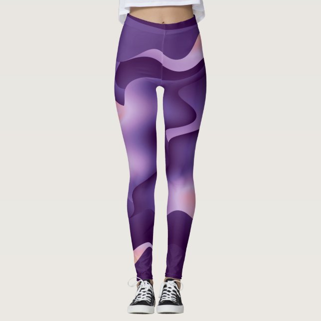 Legging Ondas roxas (Frente)
