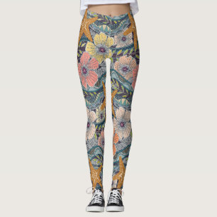 Legging ondas tropicais amora