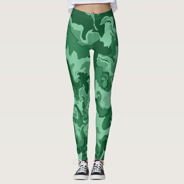 Legging Ondas verdes (Frente)