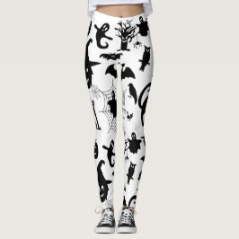 Legging Onde Spooky Encontra Sofisticação, Tema de Hallowe