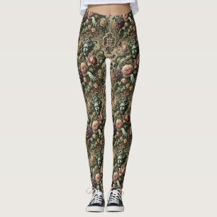 Legging Opulência Óptica - Vitoriano Gótico