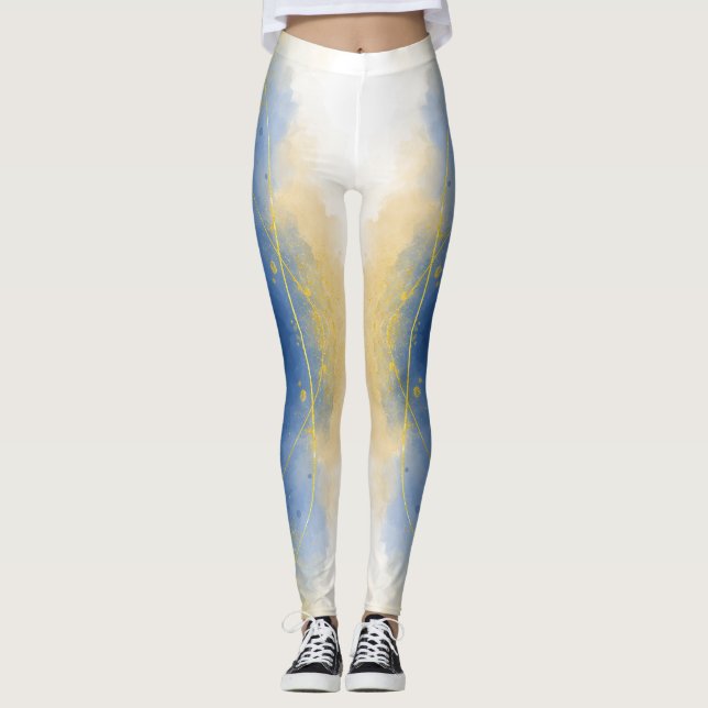 Legging Or & eau (Frente)