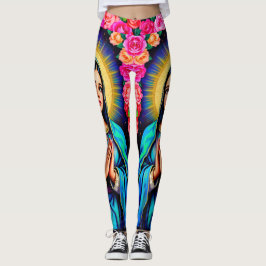 Legging Orando a Virgem Maria Nossa Senhora de Guadalupe C