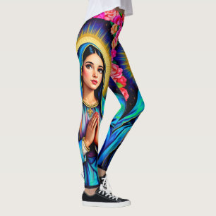Legging Orando a Virgem Maria Nossa Senhora de Guadalupe C