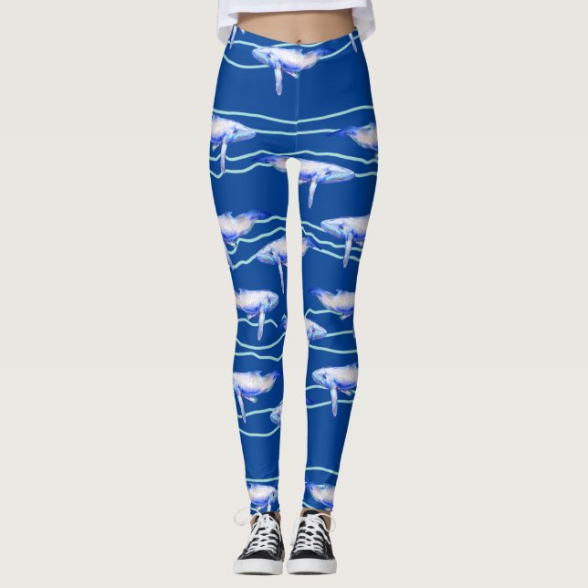 Legging Orca Whale Pattern  (Frente)