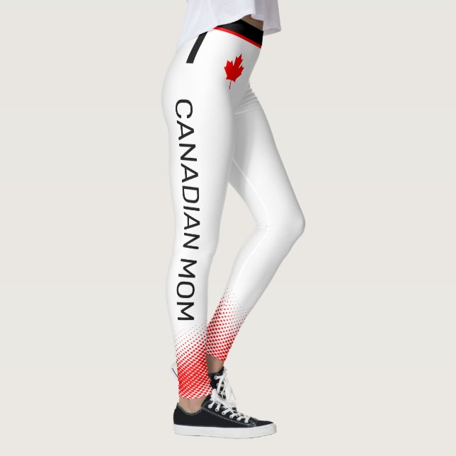 Legging Orgulho de MOM canadense com Folha de Mapeamento V (Direita)