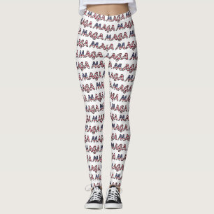 Legging Orgulho do americano de MAGA