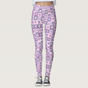 Legging Orgulho fluido da arte moderna rosa-púrpura