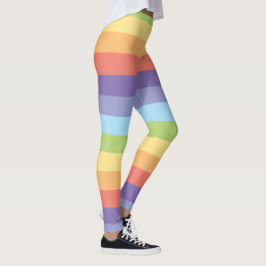 Legging Orgulho gay do arco-íris Pastel