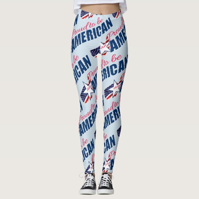 Legging Orgulhoso de ser americano (Frente)