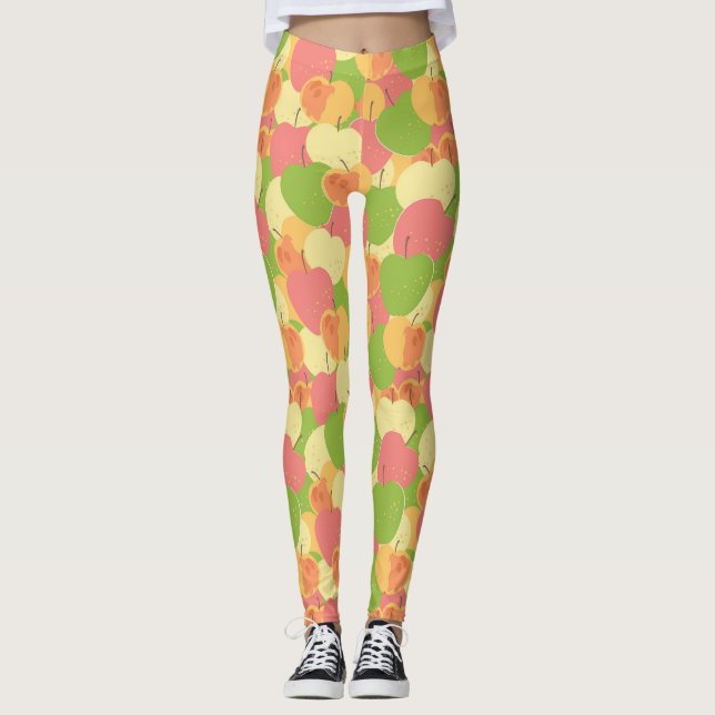 Legging Ornamento com maçãs (Frente)